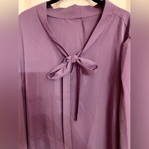 14- tie neck blouse